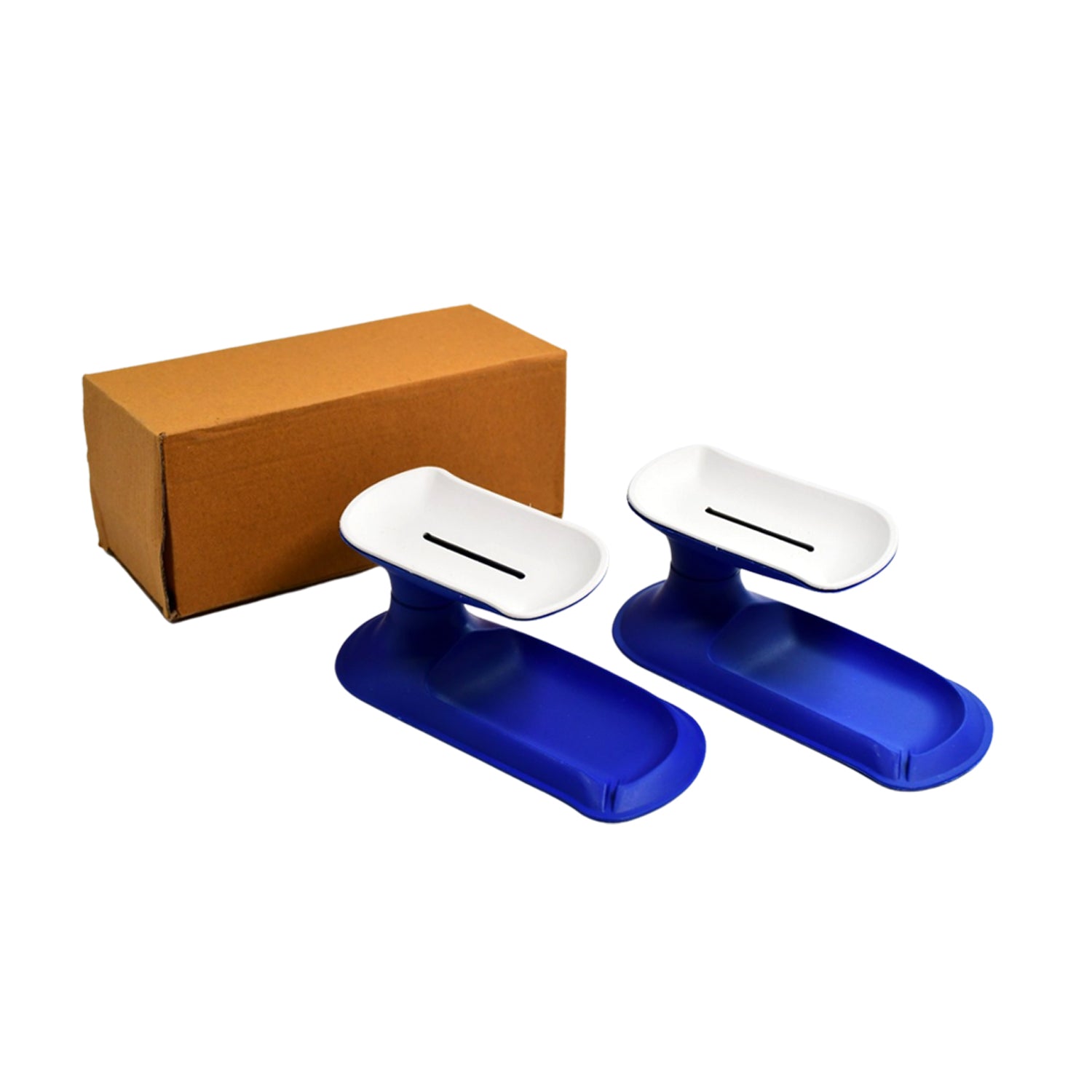 Plastic Double Layer Soap Dish Holder| Decorative Storage Holder Box for Bathroom, Kitchen, Easy Cleaning ,Soap Saver.
