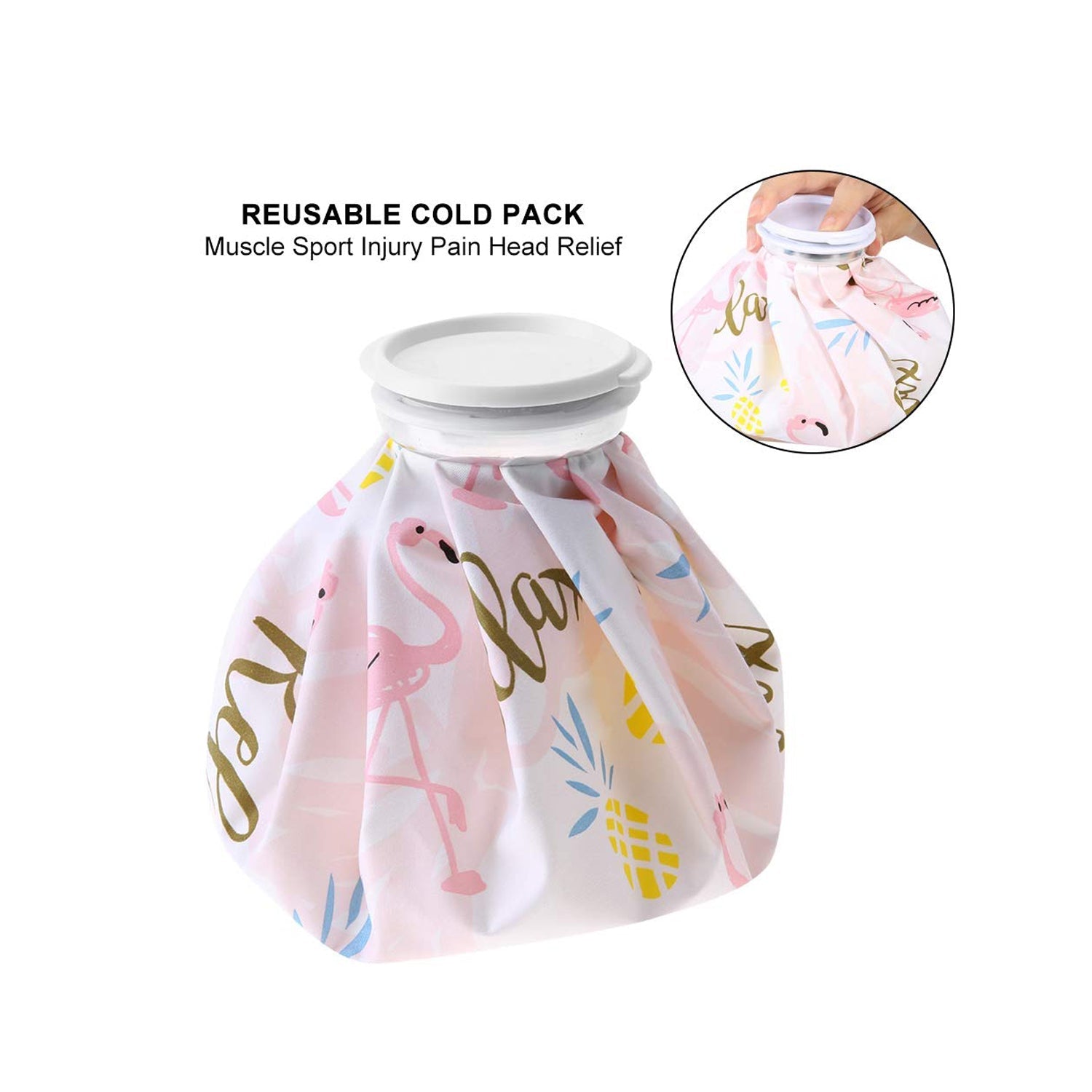 Pain Reliever Ice Bag Used To Overcome Joints And Muscles Pain In The Body.