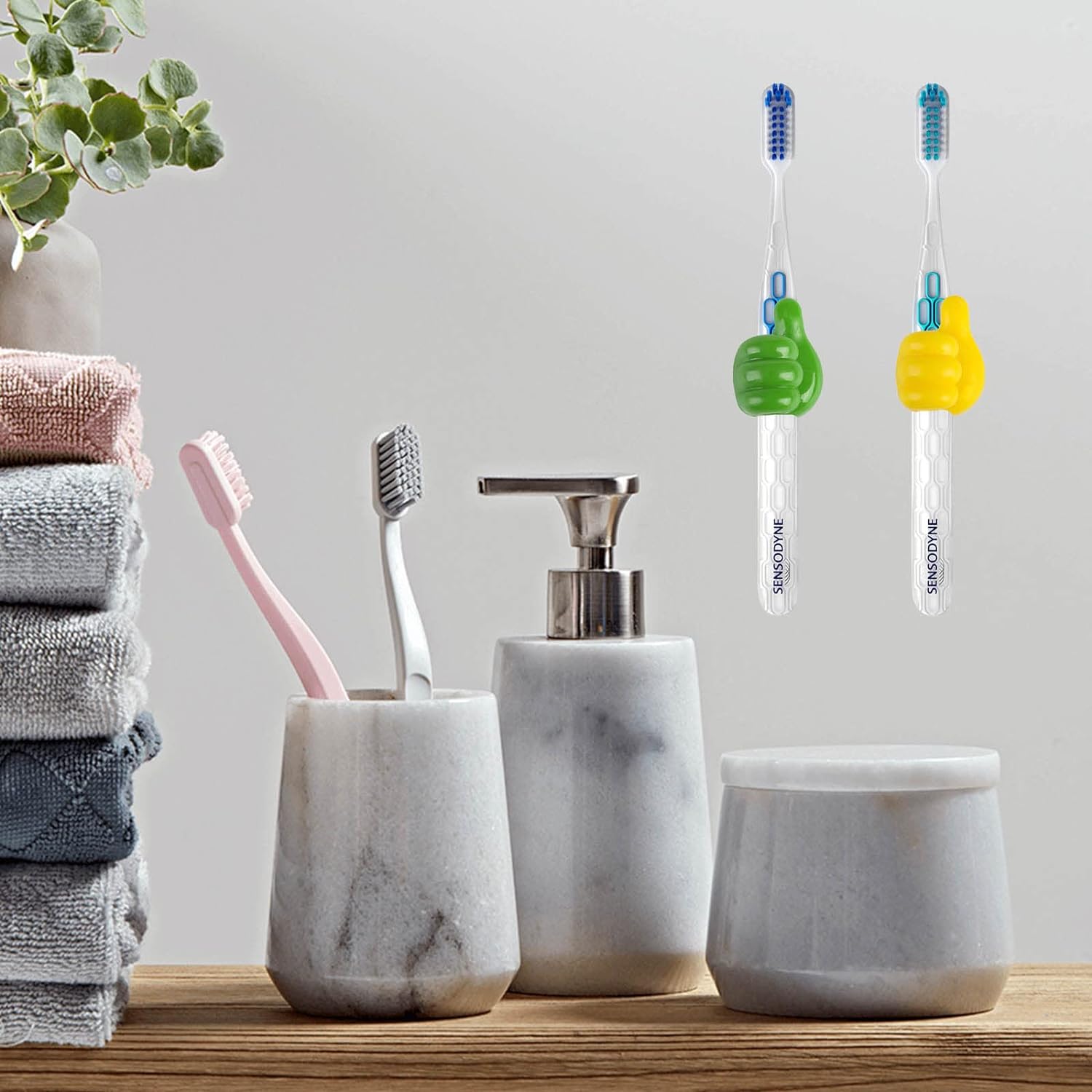 Thumb Cable Clips, Multi-Color Cord Organizer for Home, Office, Car (10 Pc Set)