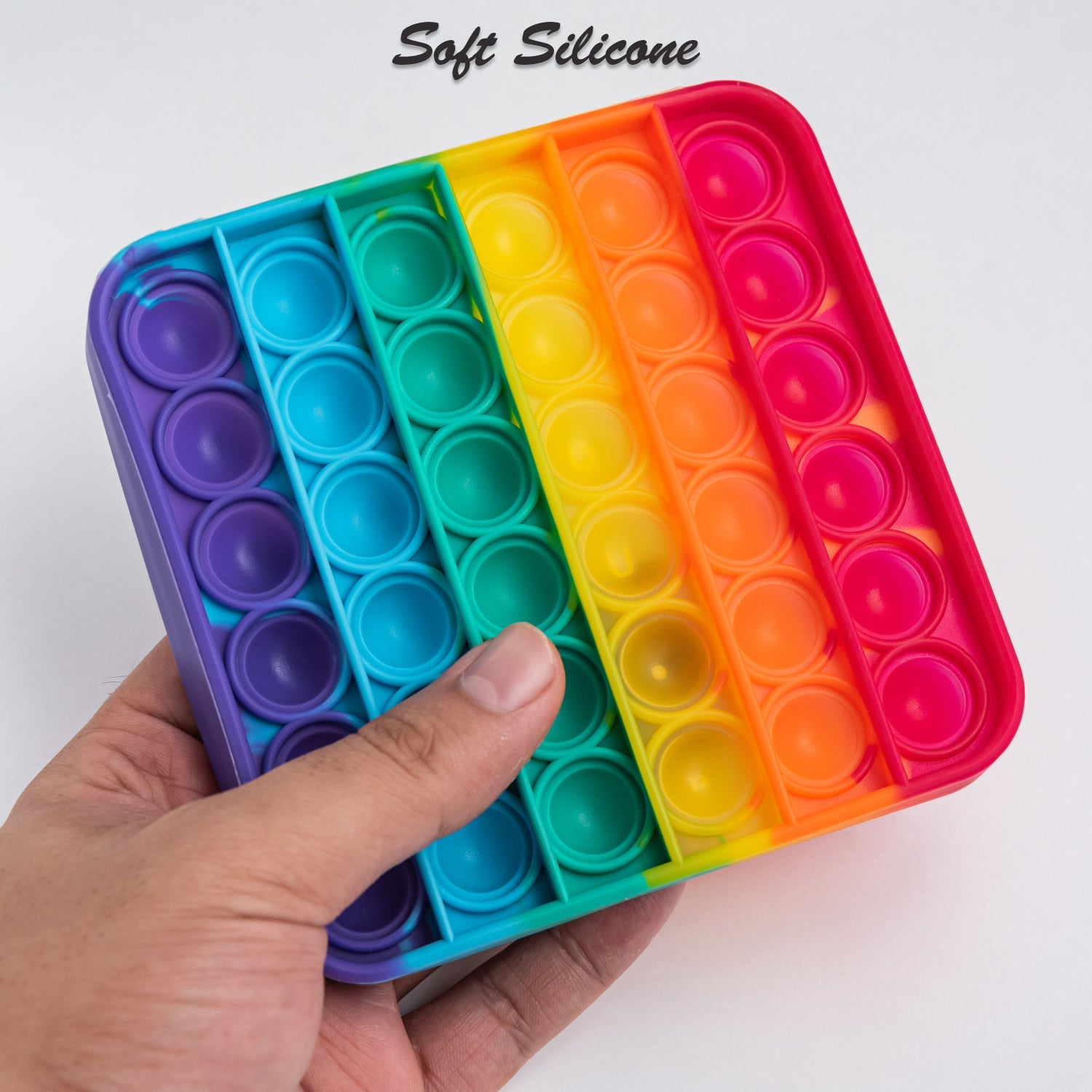 Square it Toy Special Needs Silicone Stress Relief Toy For Kids & Adult All Use  Toy