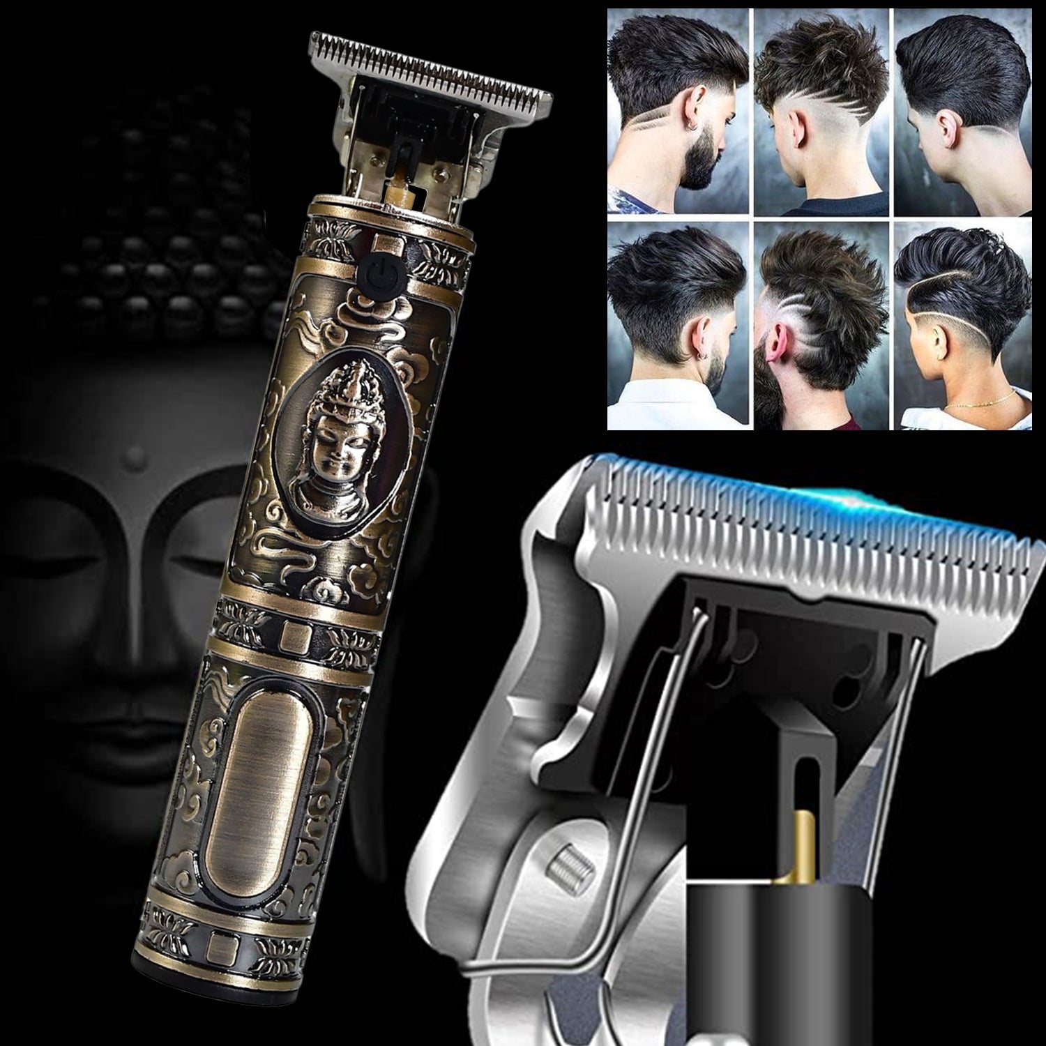 ﻿Electric shaving machine dry shaving for men - hair shaving and trimming beard With adjustable blade clipper., Hair accessories