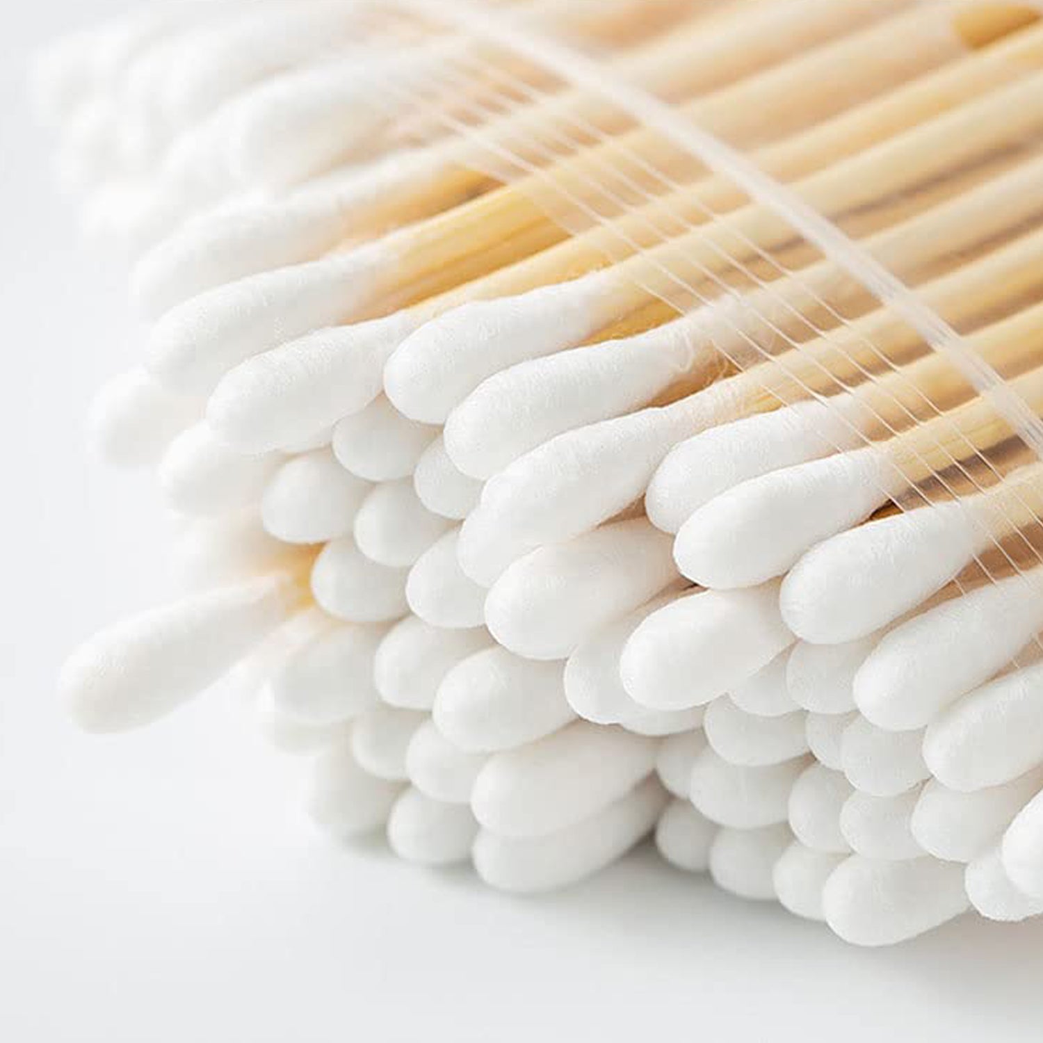 Eco-Friendly Bamboo Cotton Swabs with Wooden Handles (Pack of 20)