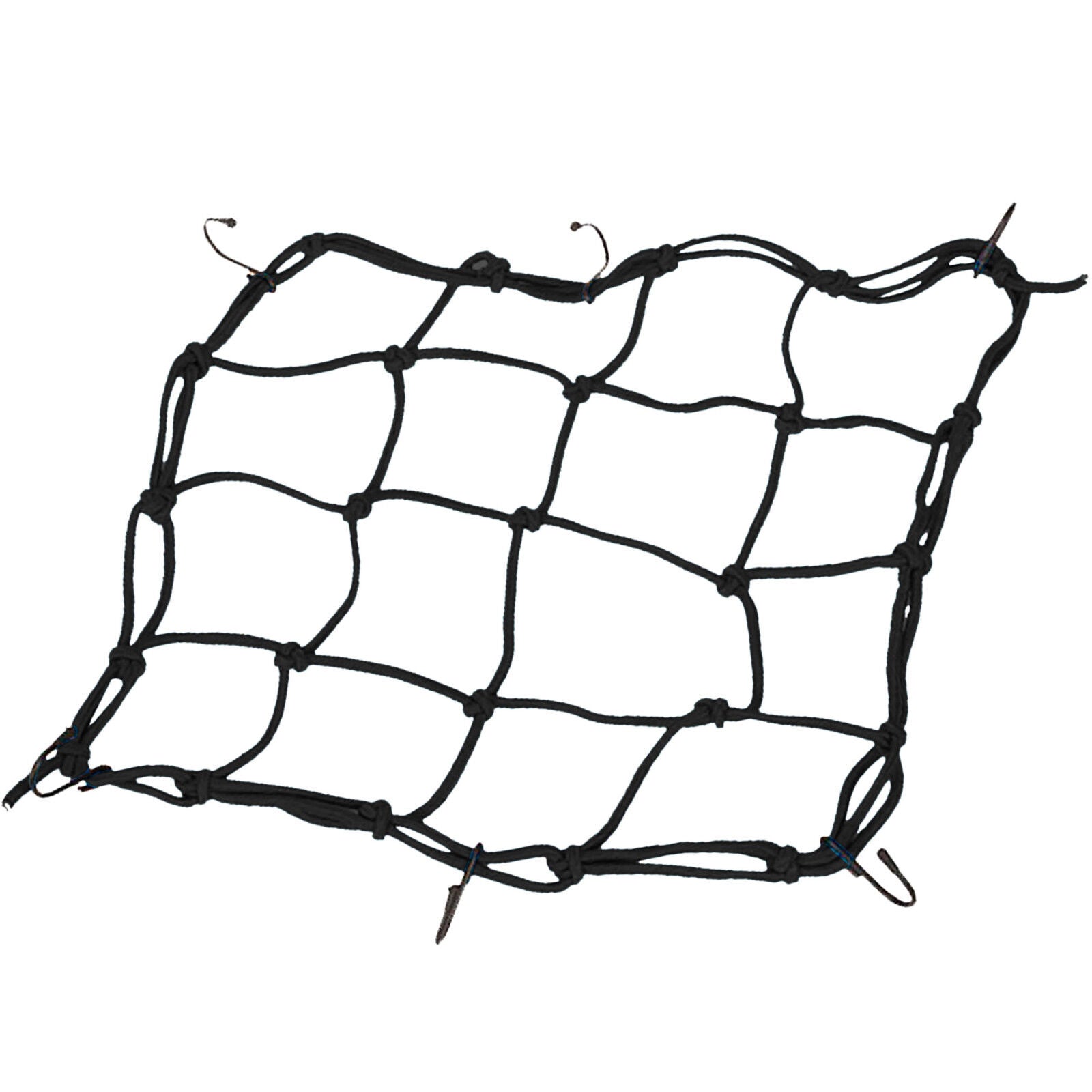 Heavy-Duty Elastic Bungee Cargo Net Mesh Holder - 4 Adjustable Hooks for Motorcycle Tank and Helmet, Octopus Holder for Backpacks and Helmets