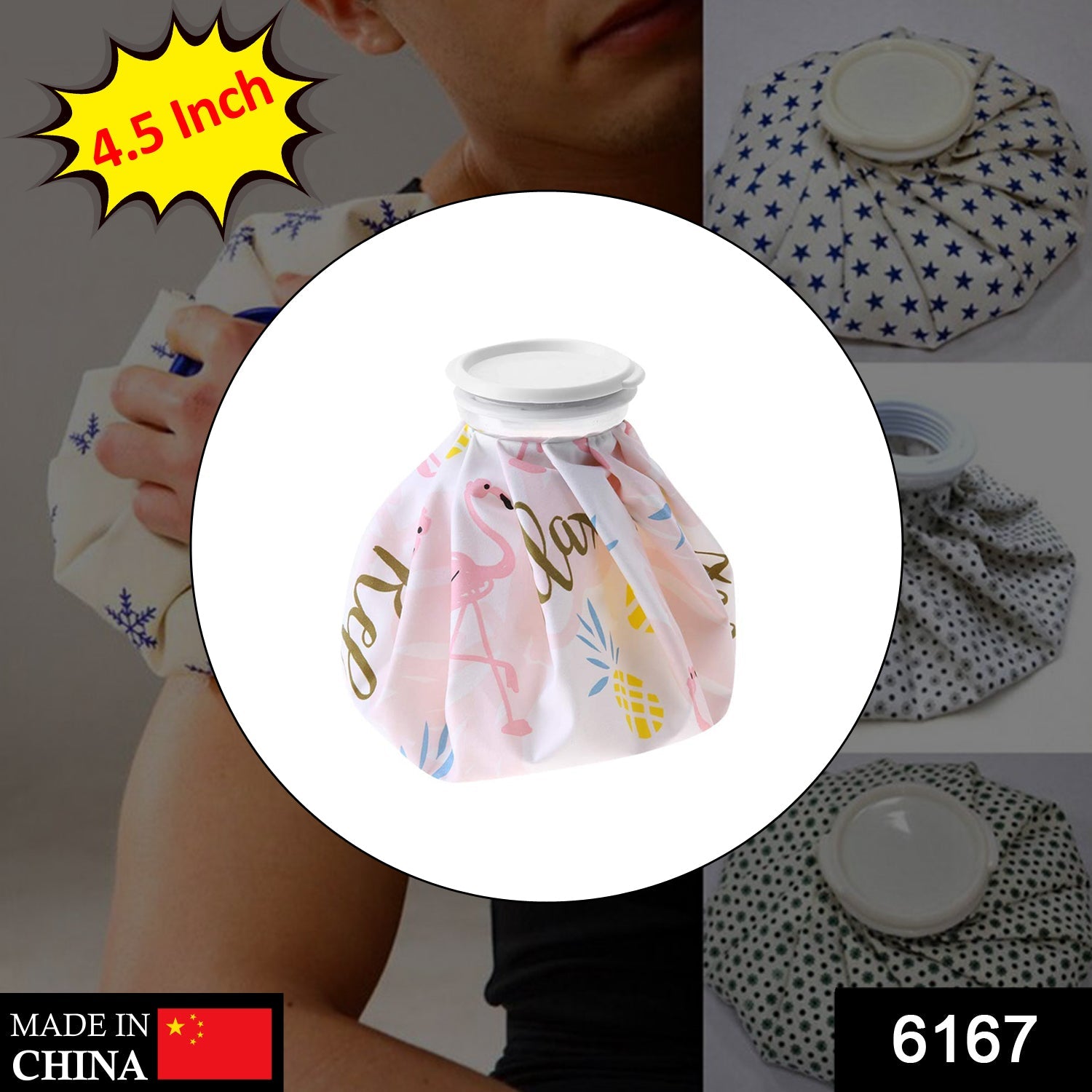 Pain Reliever Ice Bag Used To Overcome Joints And Muscles Pain In The Body.