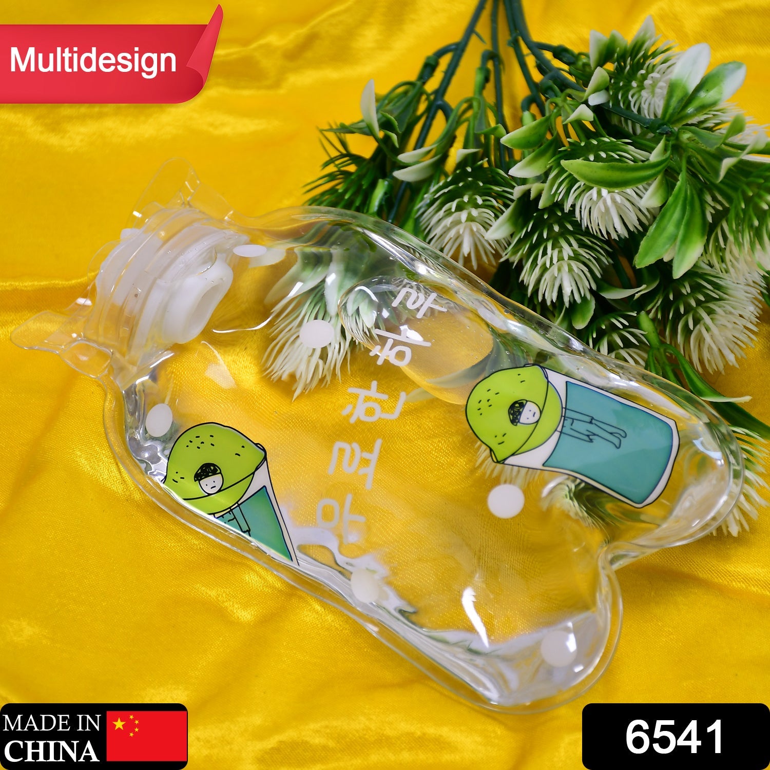 Transparent Multi-Design Small Hot Water Bag with Cover – Pain Relief & Warmer