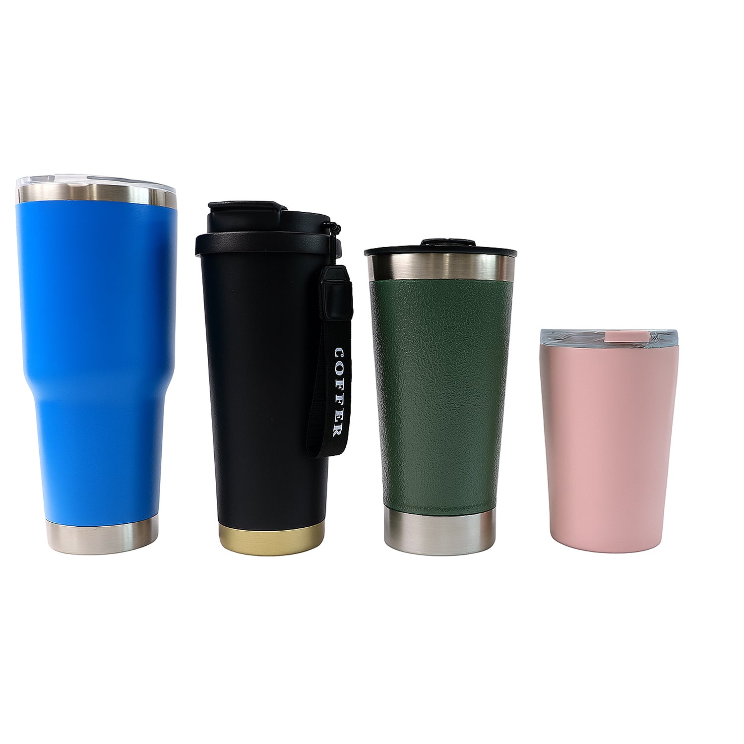 Premium Assorted Metal and Plastic Travel Mug Tumbler Cup, Tumbler (1 Pc / Mixed Design)