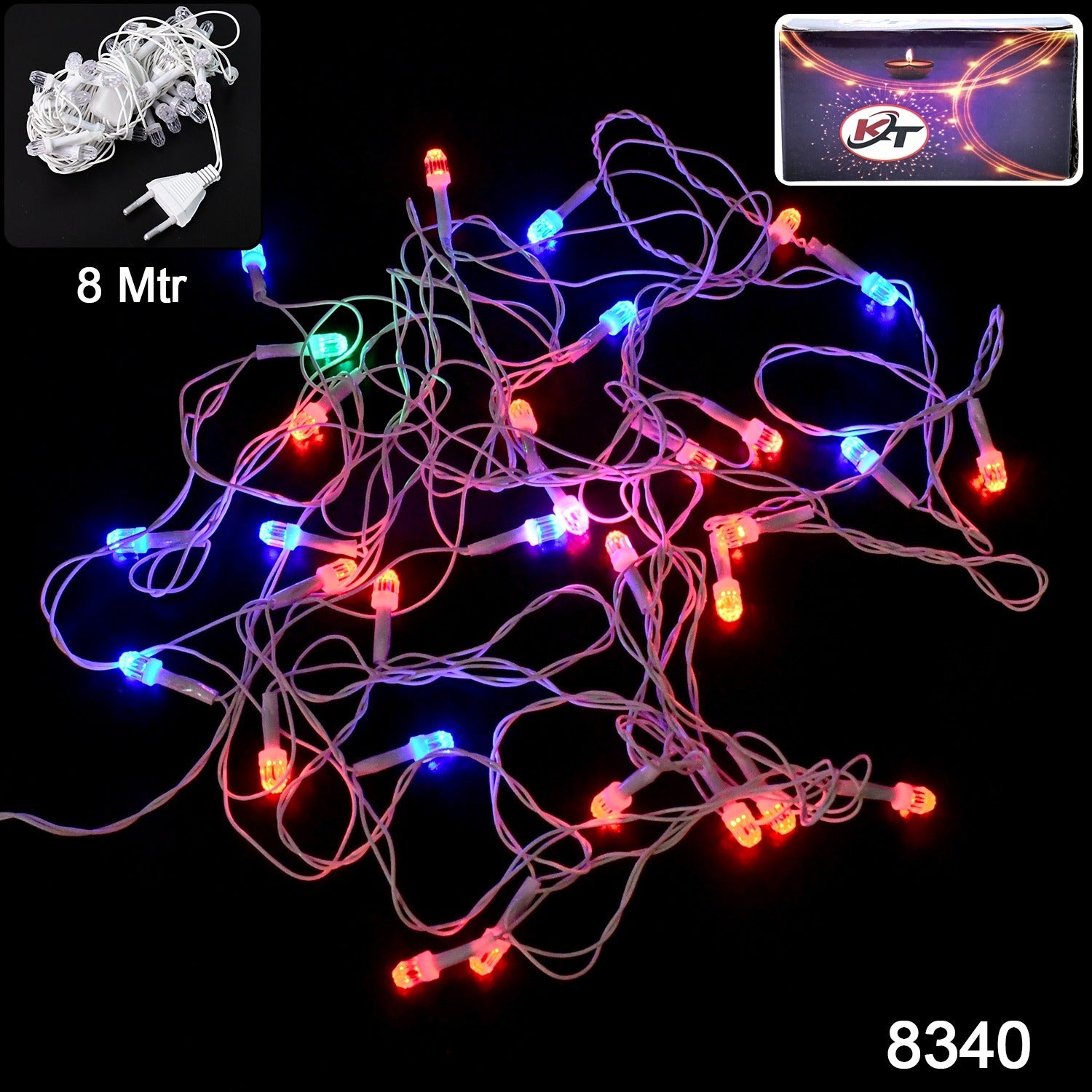 Multi-Color LED Decorative String Light (8 Meter)