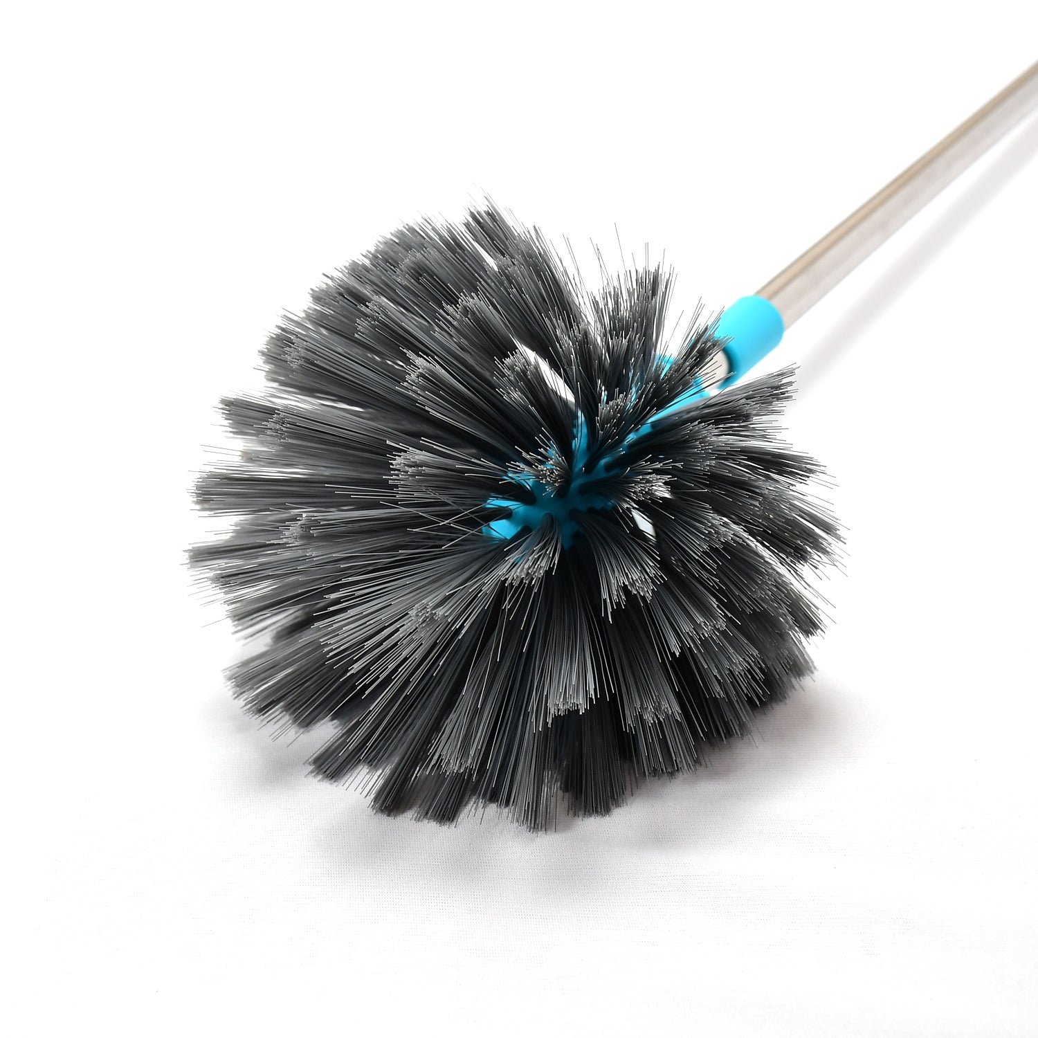 Extendable Stainless Steel Cobweb Brush for Ceiling, Lights, Fans & Home Dusting