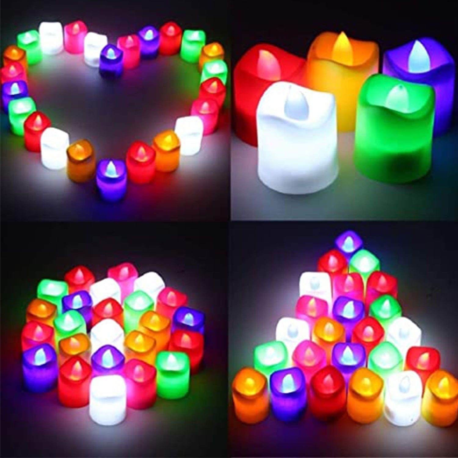 1PC FESTIVAL DECORATIVE - LED TEALIGHT CANDLES | BATTERY OPERATED CANDLE IDEAL FOR PARTY, Diwali