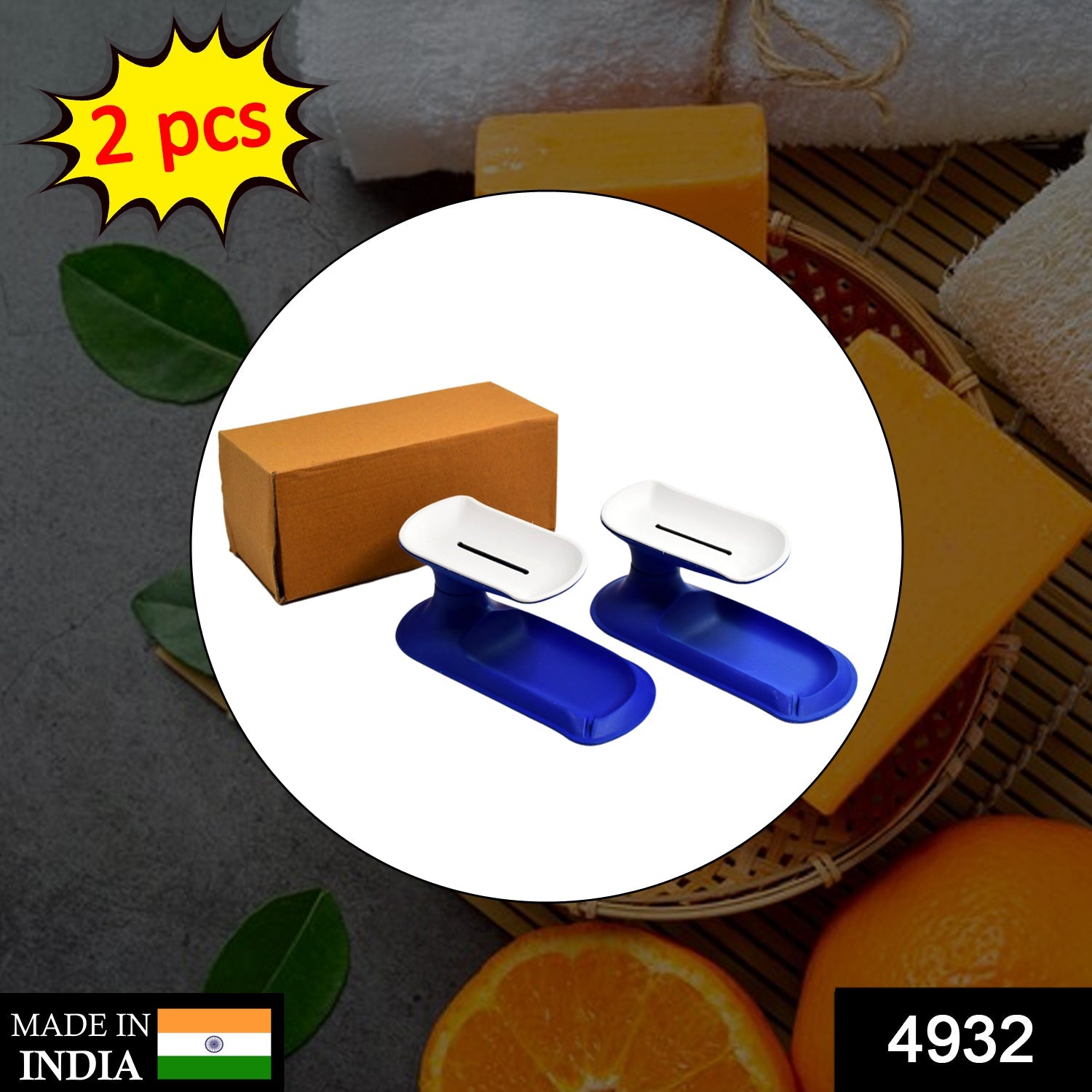 Plastic Double Layer Soap Dish Holder| Decorative Storage Holder Box for Bathroom, Kitchen, Easy Cleaning ,Soap Saver.