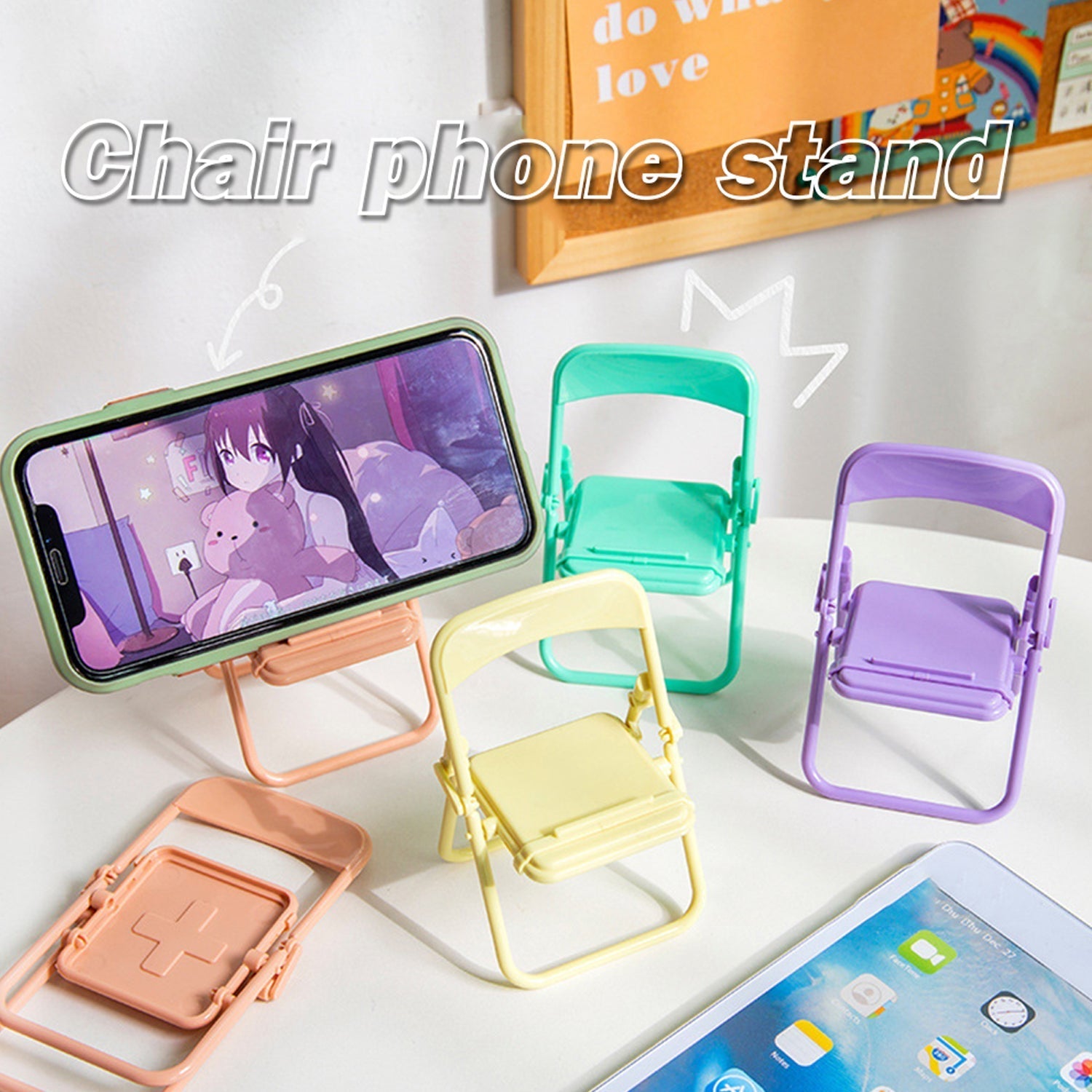 Chair-Shaped Mobile Stand – Stylish & Sturdy Phone Holder for Home & Office Use (1 Pc)