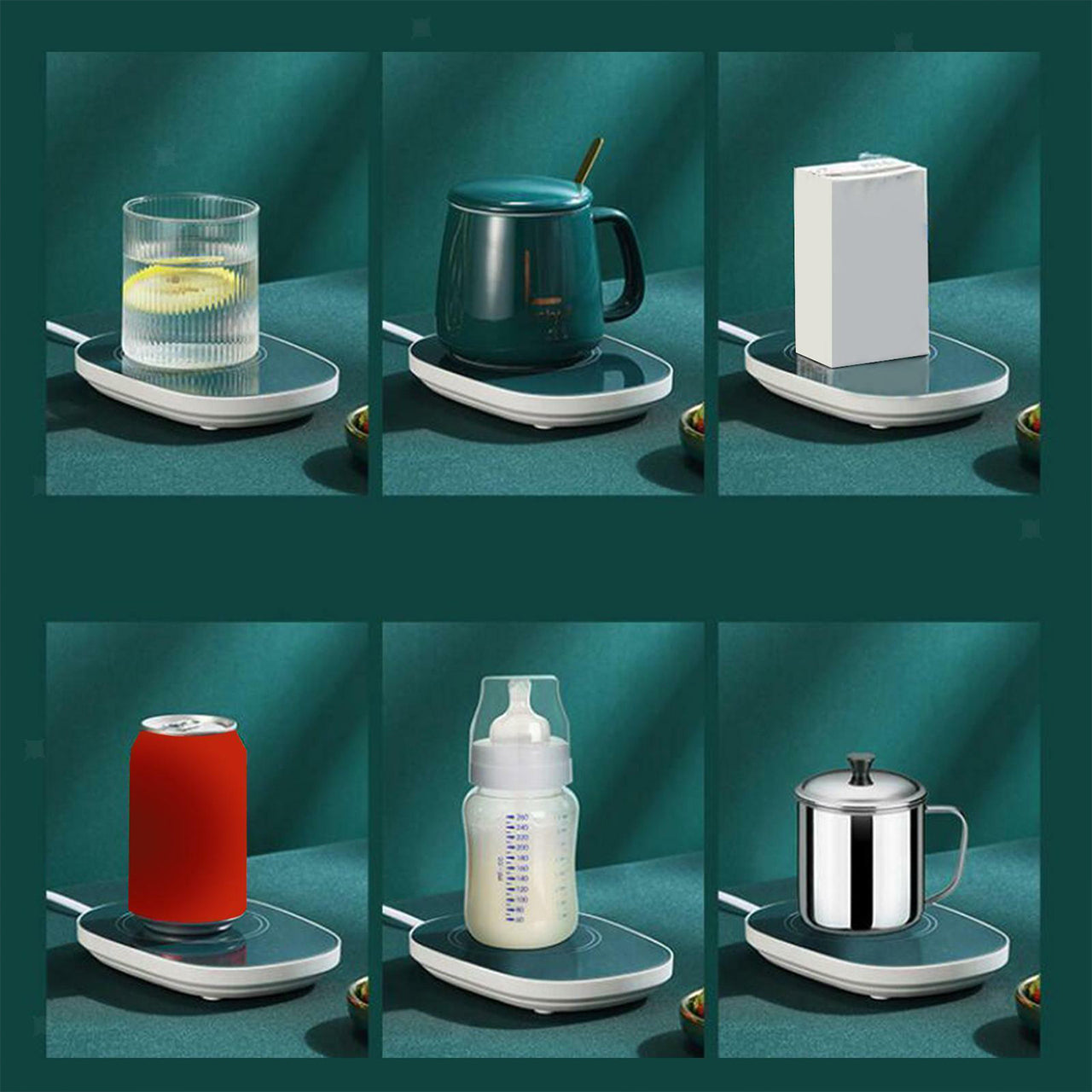 Coffee Mug Warmer For Having Coffee Along With The Warmer That Keeps It Hot.