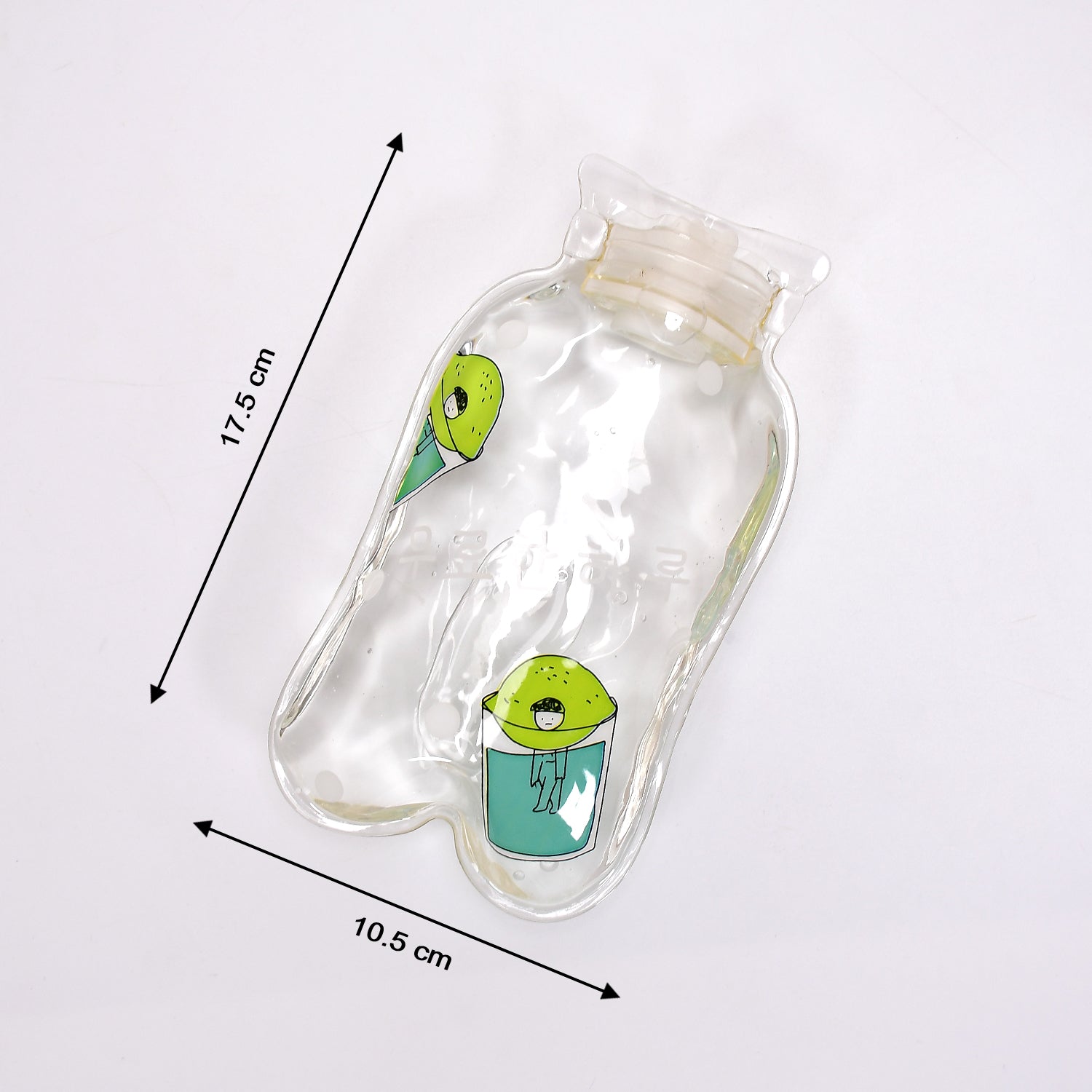 Transparent Multi-Design Small Hot Water Bag with Cover – Pain Relief & Warmer