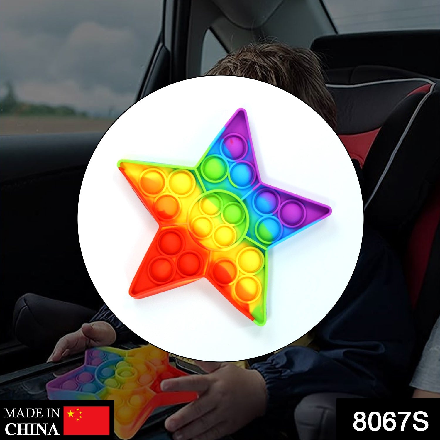 Push  Bubble Fidget Sensory Toy,Autism Special Needs Silicone Stress Relief Toy,Great Fidget Toy Sensory Toys Novelty Gifts for Girls Boys Kids Adults