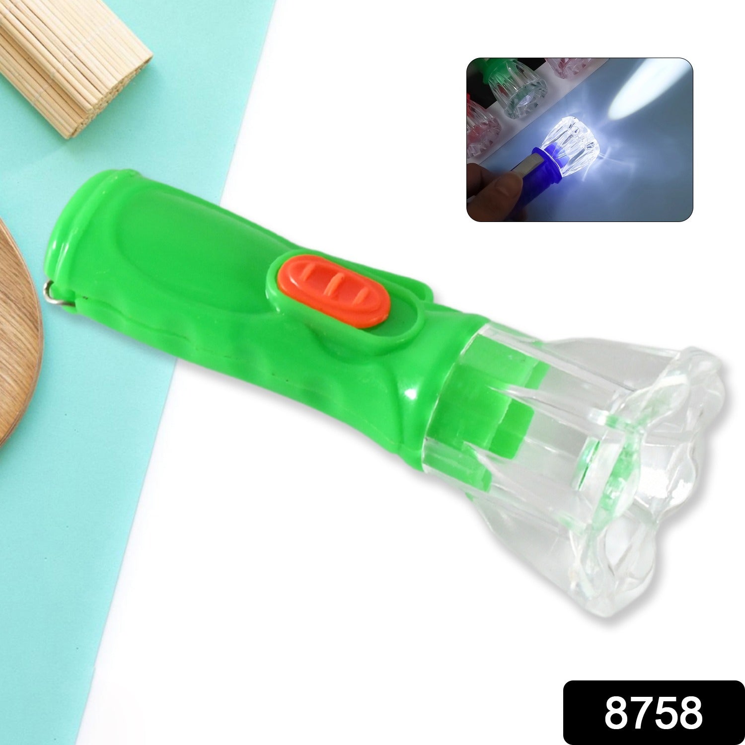 Small Plastic LED Torch – Cute & Handy Pocket Flashlight for Kids (1 Pc)