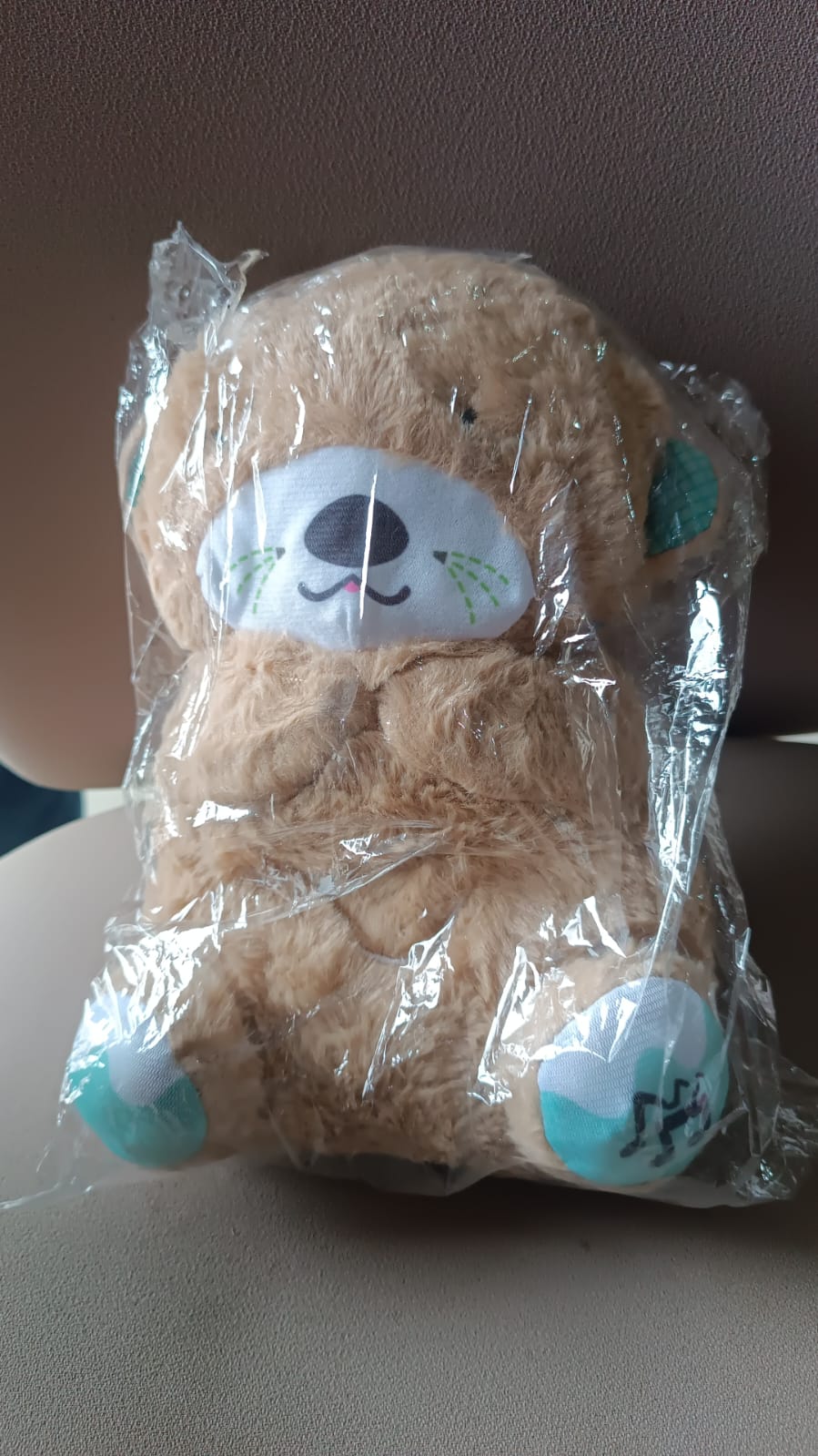 Soft Plush Musical Teddy Bear Toy with LED Light  (1 Pc)