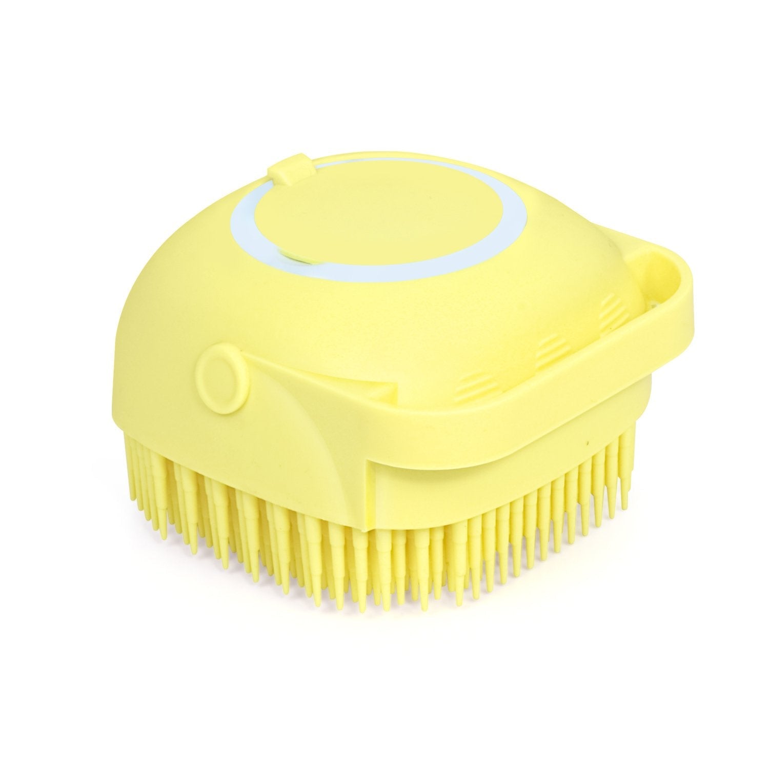 SILICONE MASSAGE BATH BODY BRUSH WITH SHAMPOO DISPENSER, SCRUBBER