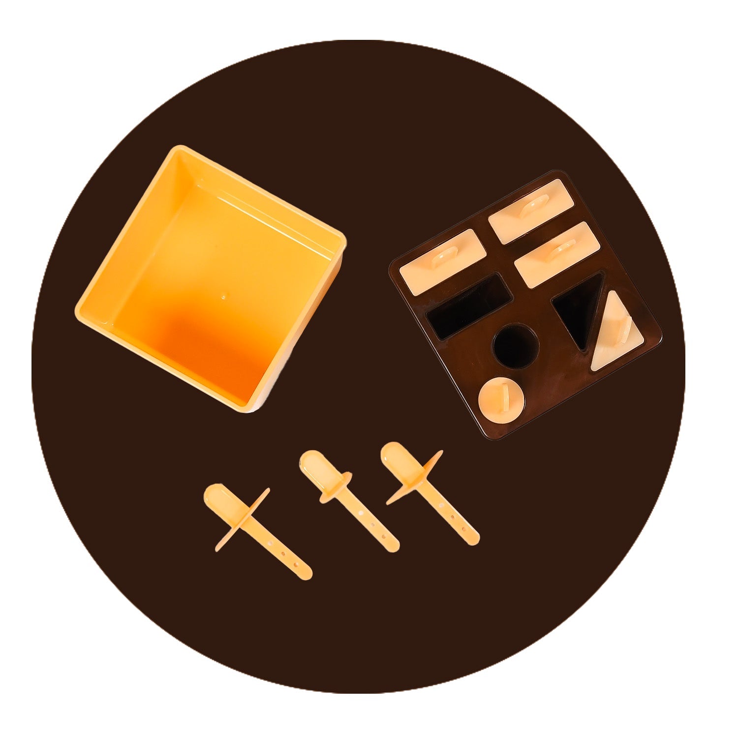 Plastic Kulfi Mold, Kulfi Molds 8 pcs Tray Ice Cream Mold Reusable Frozen Kulfi Maker sicle Sticks Lolly Ice sicle Candy Mold for Children (pink Color)