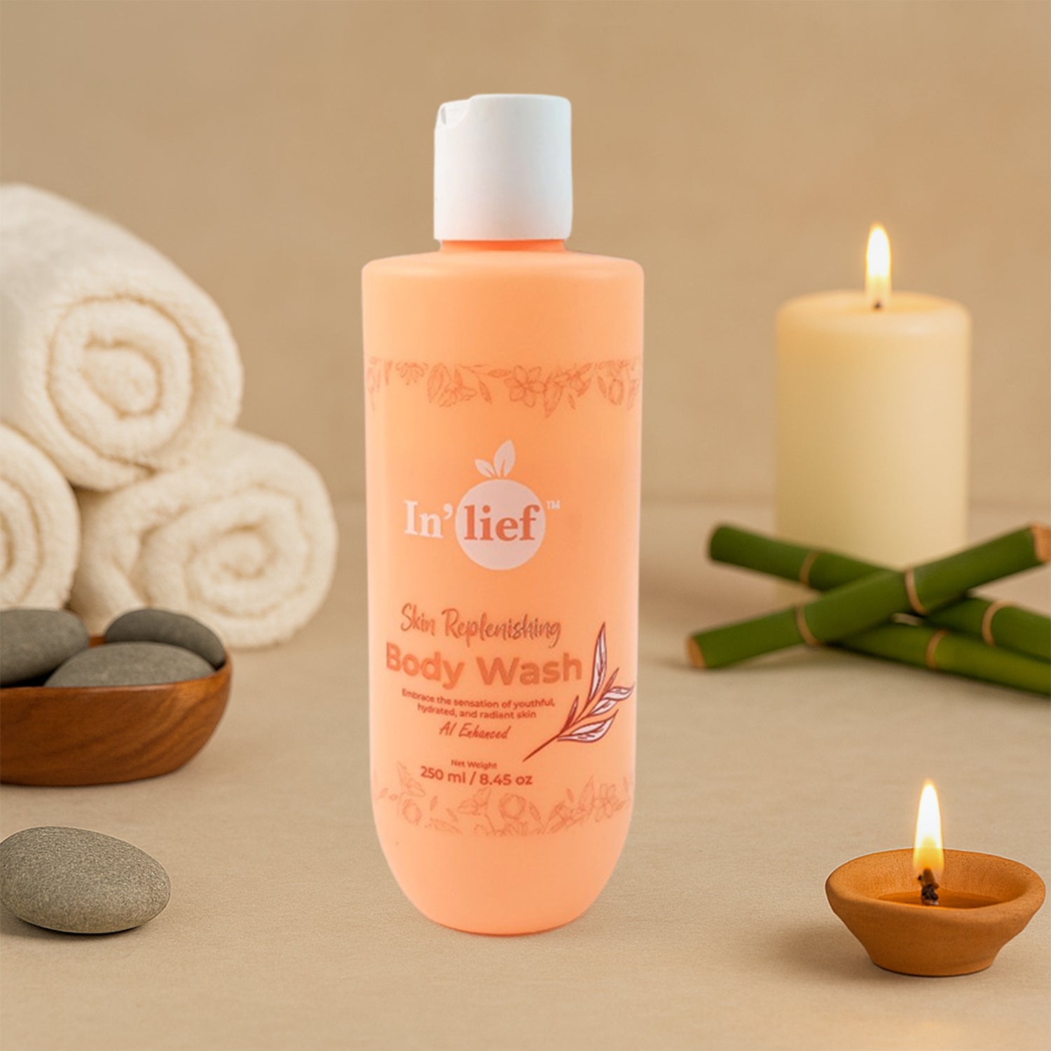 In'lief Nourishing & Hydrating Skin Replenishing Body Wash (250 ml)