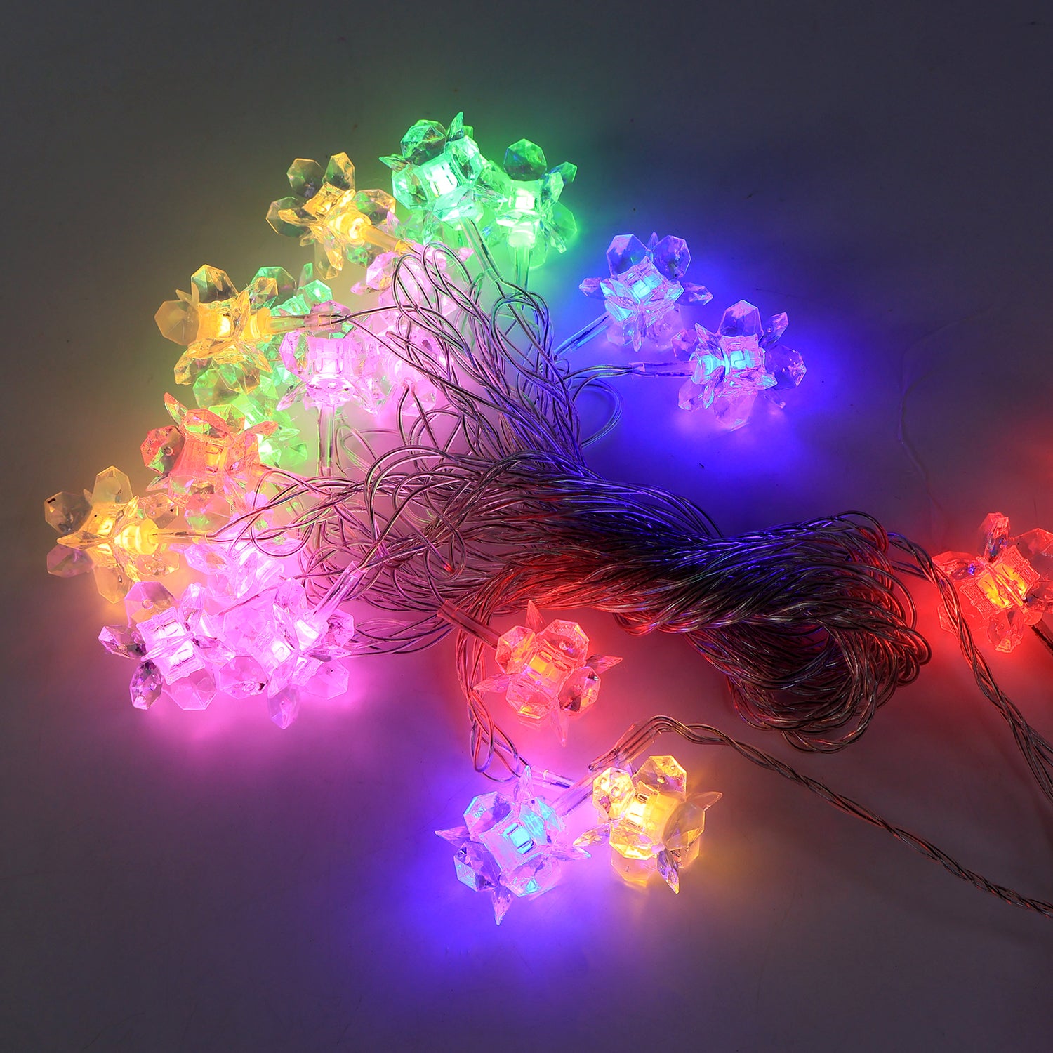 Crystal Flower LED Decorative String Light (8 Meter)