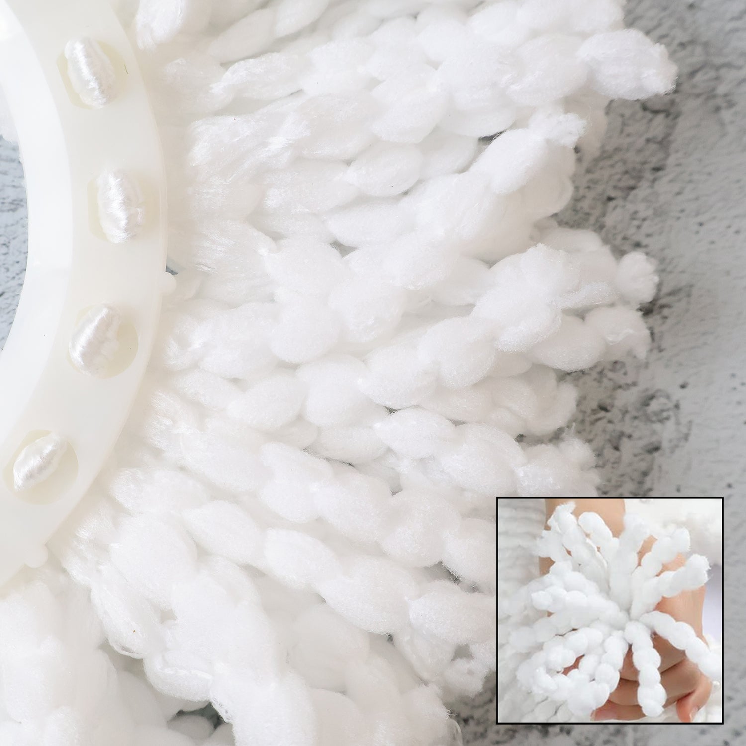 Microfiber Spin Mop Refill Head 360° Rotating Mop (1 Pc)