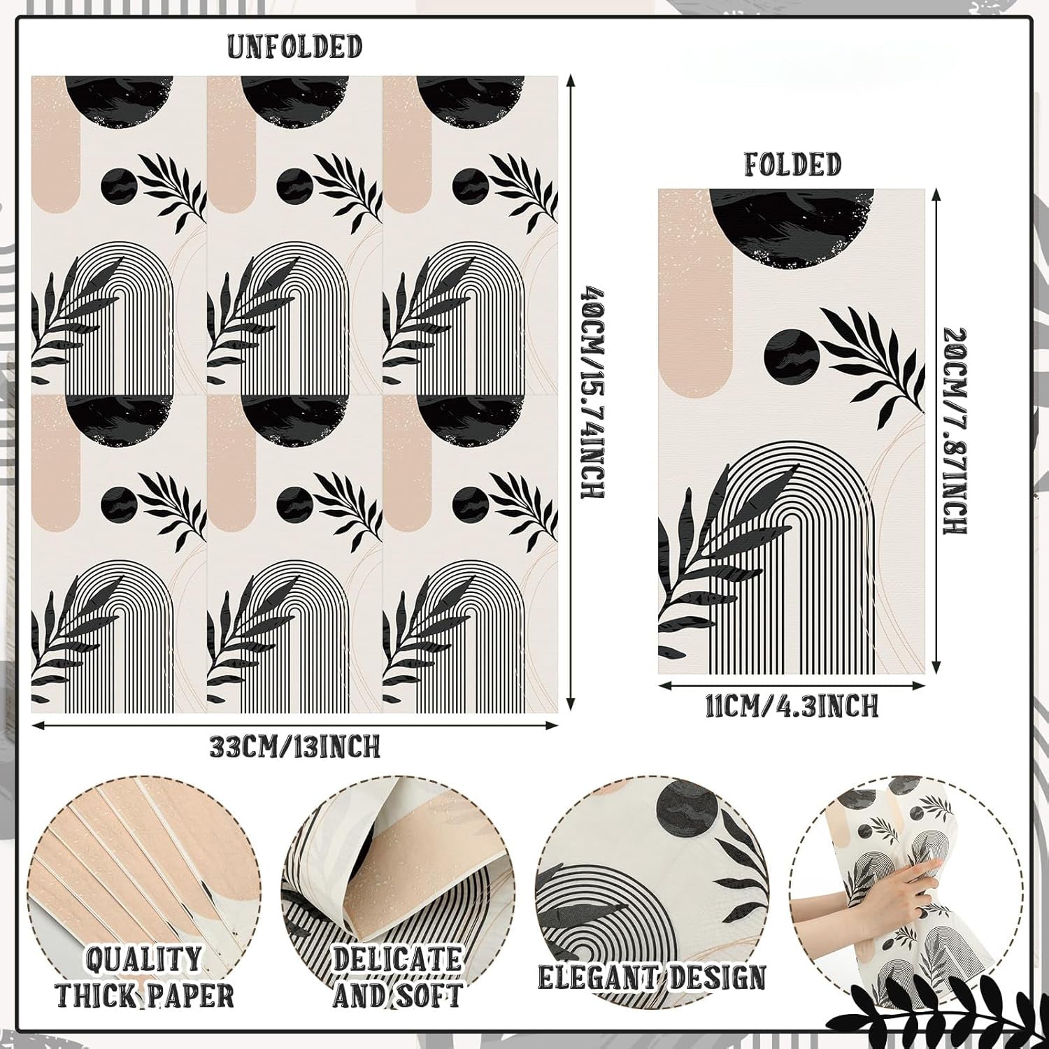 Multi-Color & Printed Disposable Food Wrapping Paper Set (20 Pc)