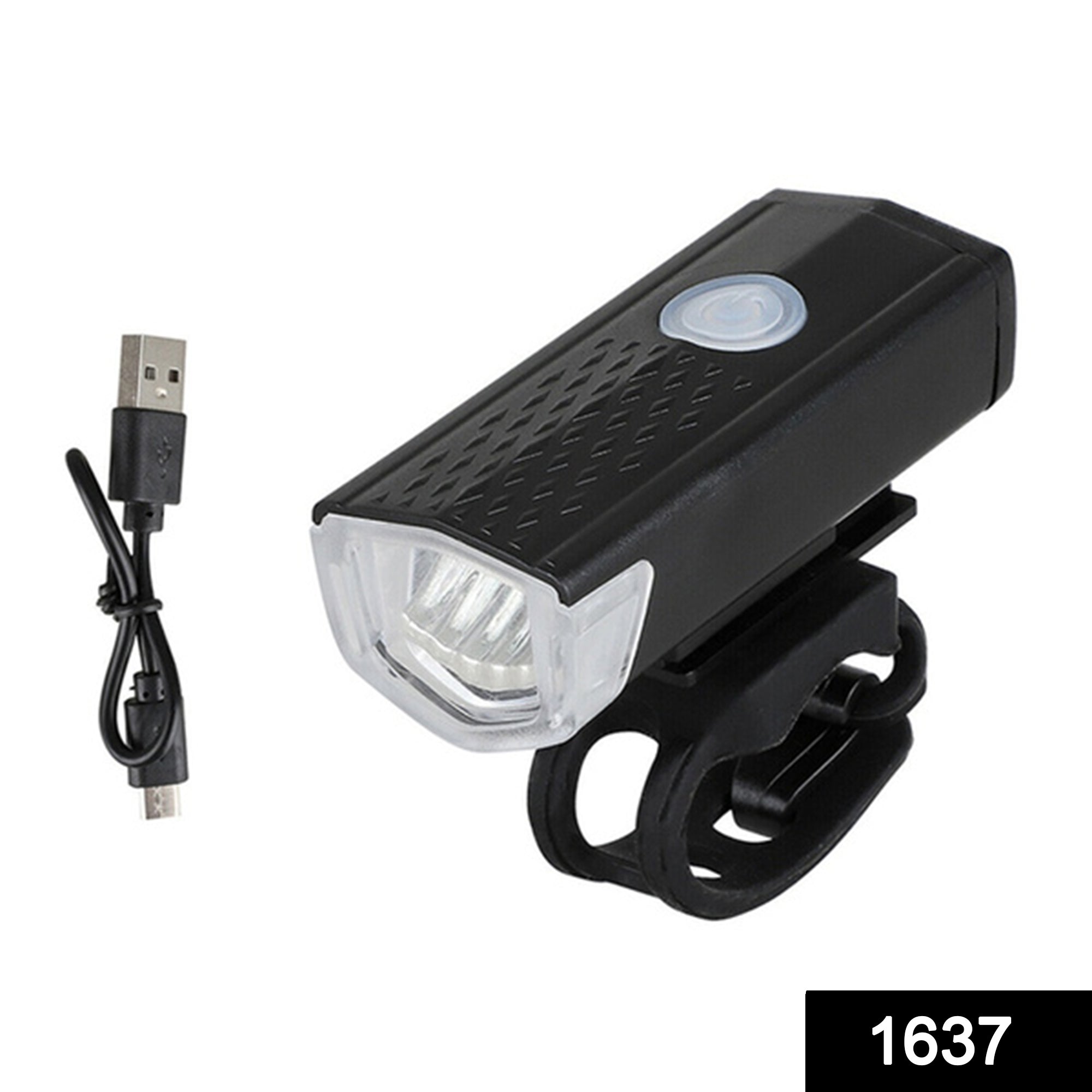 USB Rechargeable 400 Lumen Bicycle Front Headlight Cycle Light Set