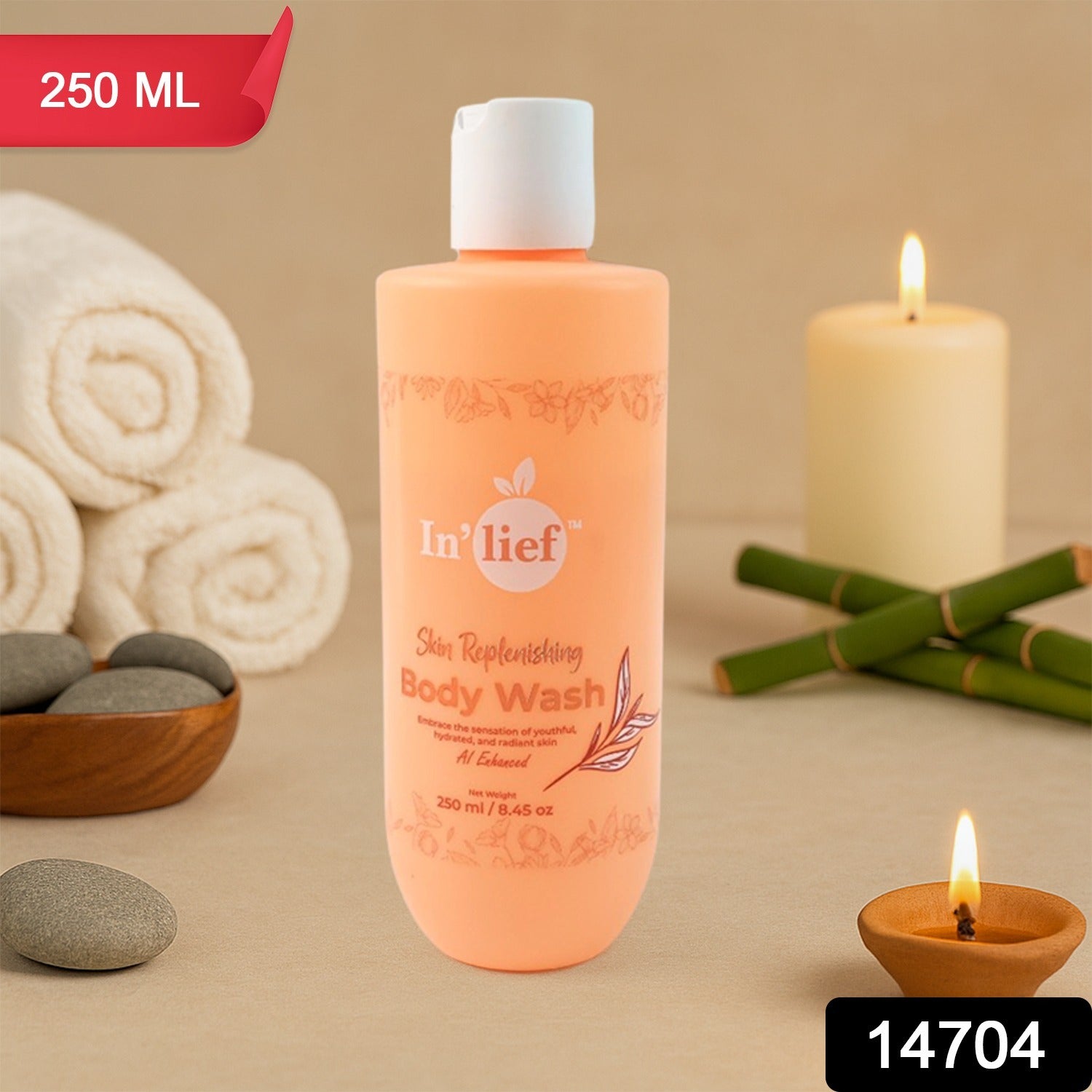 In'lief Nourishing & Hydrating Skin Replenishing Body Wash (250 ml)