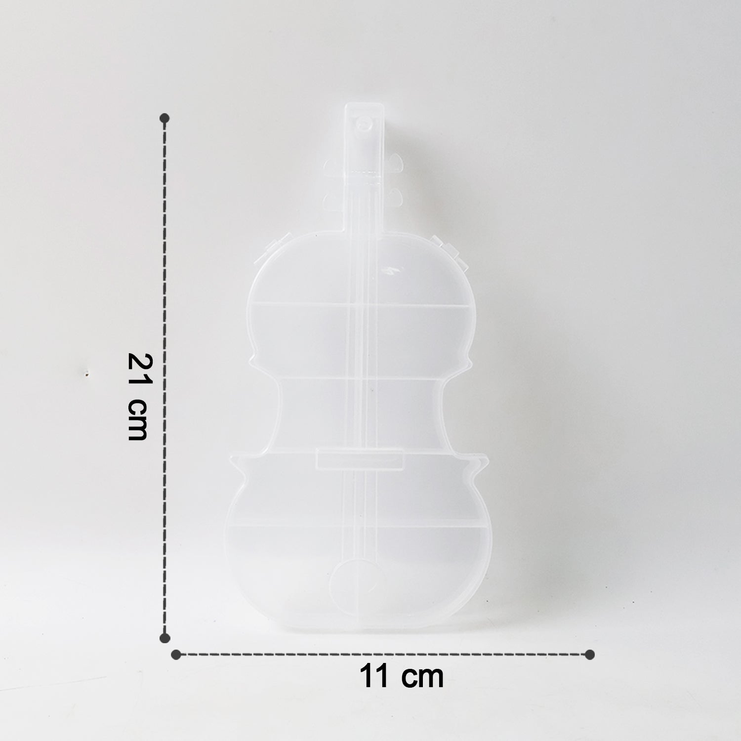 Violin Shape Plastic Storage Box (1 Pc)