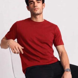 Van Heusen Innerwear Cotton Crew Neck Regular Fit Short Sleeves Lounge Tshirts