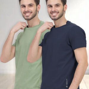 FREECULTR Pack of 2 Half Sleeve Crew T-shirts