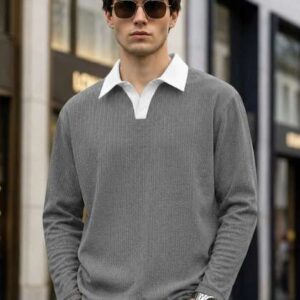 SZN Men Polo Collar T-shirt