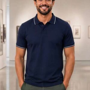 Y.O.U Men Polo Collar T-shirt