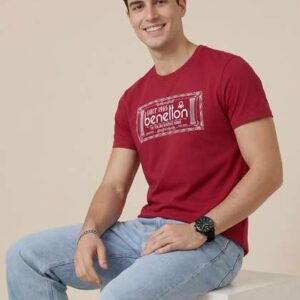 United Colors of Benetton Brand Logo Printed T-shirt