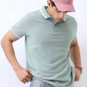 Urbano Fashion Men Solid Regular Fit Half Sleeve Cotton Polo T-Shirt