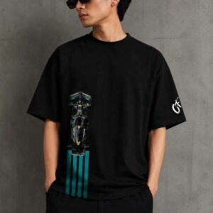 Onfleeks Men Mercedes AMG Petronas Printed Pure Cotton T-shirt