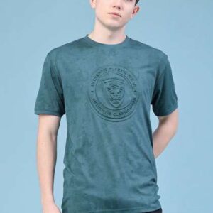V-Mart Men Brand Logo Slim Fit T-shirt