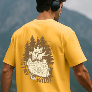 NOBERO Graphic Printed Oversized Pure T-shirt