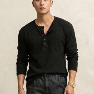 Imsa Moda Men Henley Neck T-shirt