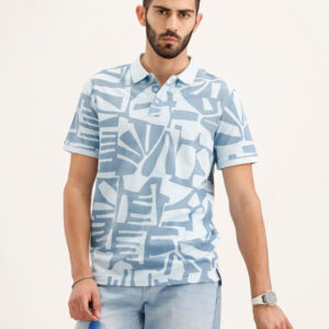 WROGN Printed Slim Polo T-shirt
