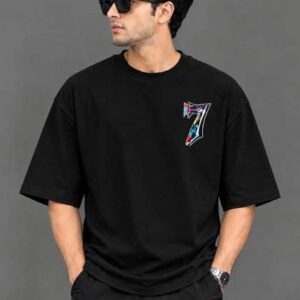 Mark tp Men Printed Drop-Shoulder Sleeves T-shirt