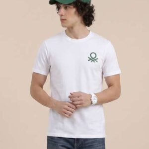 United Colors of Benetton Brand Logo Printed T-shirt