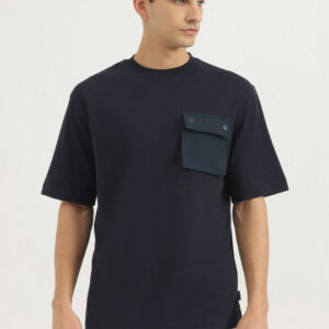 United Colors of Benetton Men Self Design Cotton T-shirt