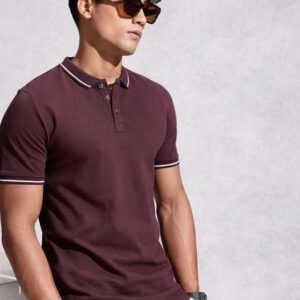 WROGN Polo Collar  Cotton Slim Fit T-shirt