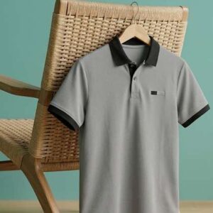 Moda Rapido Men Brand Logo Polo Collar T-shirt