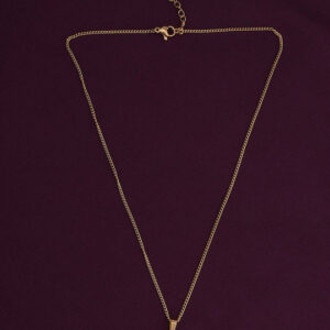 PALMONAS 18K Gold-Plated Classic Emerald Pendant With Chain