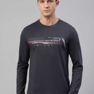 Van Heusen Innerwear Typography Printed Cotton Lounge T-Shirt