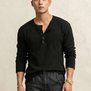 Netclick Men Henley Neck T-shirt