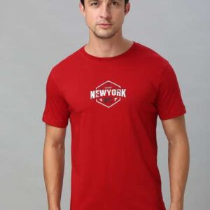 Van Heusen Innerwear Men Typography Printed Round Neck Cotton Lounge Tshirt