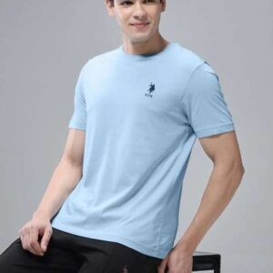 U.S. Polo Assn. Men Embroidered Logo Pure Cotton Lightweight Lounge T-shirt